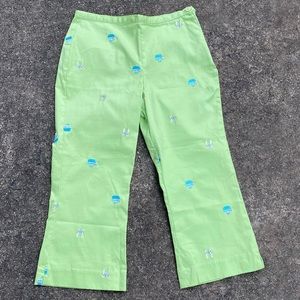K.C. Parker Size 12 Embroidered Pants NWOT